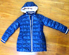 MICHAEL KORS Full Zip Hooded Black Puffy Jacket Girls sz 10/12