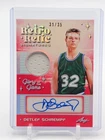 DETLEF SCHREMPF 2025-26 LEAF GLORY OF THE GAME RETRO SIGNATURES RED /35 Q7664