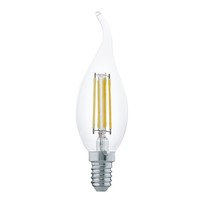Eglo Led Filament WindstoßKerze 4W = 32W E14 Klar 350Lm Lampe Warmweiß 2700K