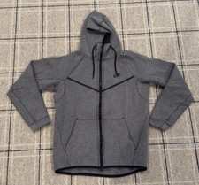 Nike Tech Fleece Full Men s S, Gray Zip Hooded Track Jacket w/ Pockets