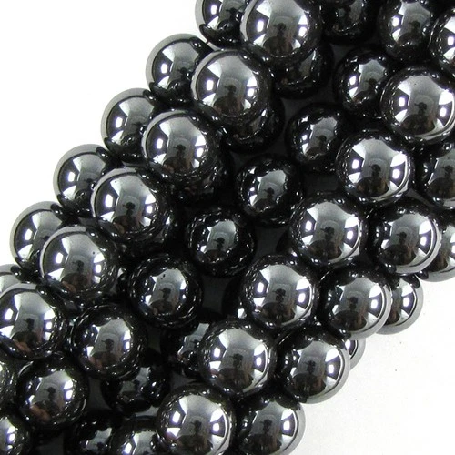 Natural Hematite Round Beads Gemstone 15" Strand 3mm 4mm 6mm 8mm 10mm 12mm