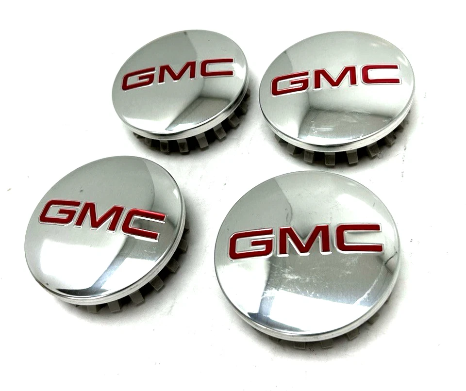 22837060 OEM GM 3.25" Juego de tapacubos centrales de rueda x4 2014-2024 GMC Sierra 1500 Foto 2 de 4