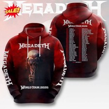 Megadeth 2026 World Tour 3D Hoodie CM10003