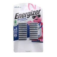 Energizer Ultimate Lithium Batteries, AAA, 18 Pack