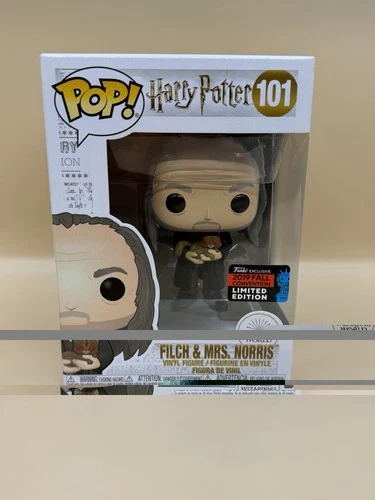 Funko Pop Harry Potter #101 Filch & Mrs. Norris 2019 Fall Convention