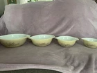 Vintage Pyrex Cinderella Forest Fancies Mushroom Nesting Mixing Bowls Set of 4