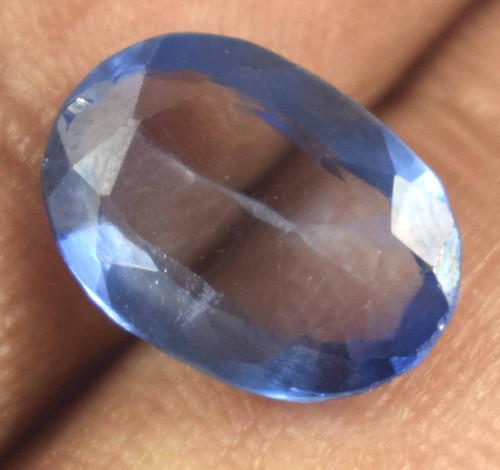 Natural Blue Maxixe Beryl 3.15 Ct/11 mm Oval Loose Gemstone Certified C5768 - Picture 2 of 7