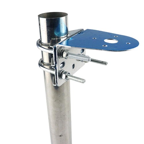 Stainless Steel Antenna Mount Bracket with U Bolts L0S4 CB UHF CellularUS S9A8 - Zdjęcie 10 z 10