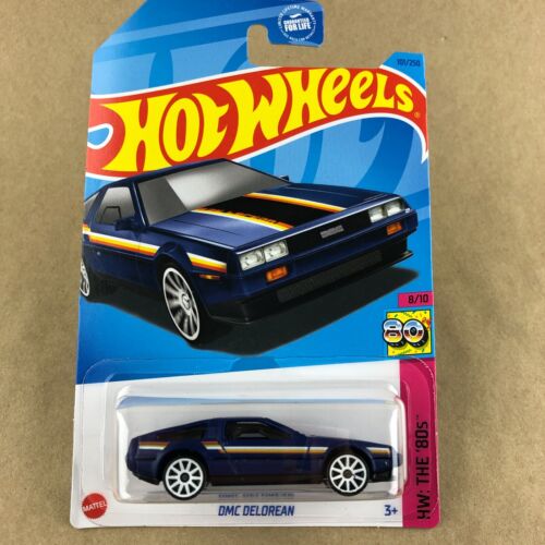 2023 Hot Wheels DMC Delorean Dark Blue 101/250 1:64 Diecast Car The '80's 8/10 - Picture 1 of 6