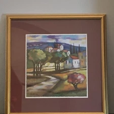 SLAVA BRODINSKY **SILVER TOWN** SIGNED SERIGRAPH WITH COA