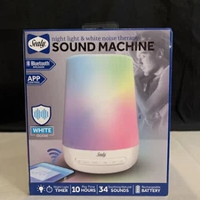 Sealy Night Light & White Noise Therapy Sound Machine Bluetooth & App Control