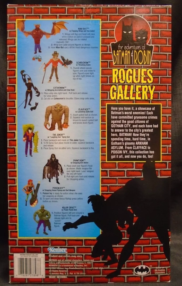 Adventures of Batman & Robin Rogues Gallery Kenner 1997 Factory 8 Figures  for sale online