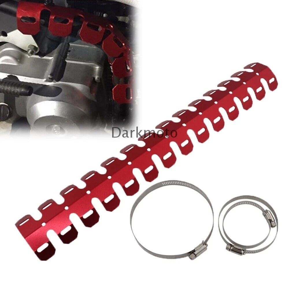 Universal Exhaust Heat Shield Guard Muffler Pipe Leg Protector Cover For  Harley | eBay