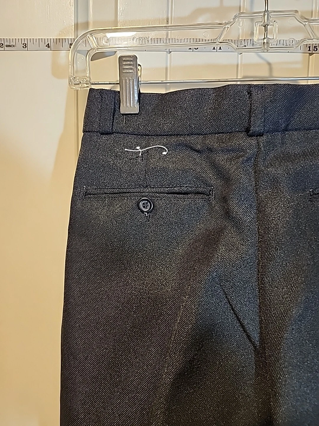 Pantaloni vintage Valentino da donna taglia 10 grigio antracite gamba affusolata