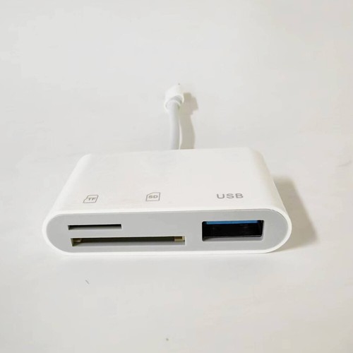 3 USB Card Reader Micro SD Camera Link Adapter for iPad /Mini iphone New - Picture 2 of 10