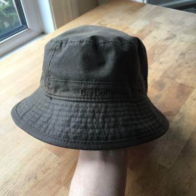 barbour wax bucket hat