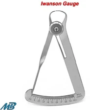 IWANSON Gauge Spring Measuring Caliper Jewellers Dental Crown Wax Lab Instrument