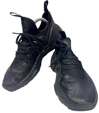 Nike Huarache E.D.G.E. Leather Black Sneakers Size 9 AV3598-002