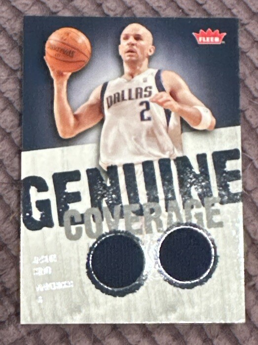 2008-09 Fleer Jason Kidd Mavericks Genuine Coverage Game Used Jersey Card #GC-JK