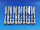 La Reine by Wallace Sterling Silver Butter Spreader HH Modern Set 12 pcs 6 3/8"