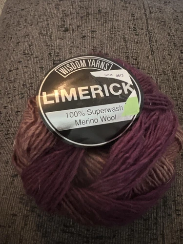 1 Wisdom "Limerick",  100% Merino Wool Yarn NEW