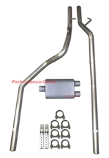 Dual Exhaust Mandrel Bent 2 Chamber Fits 94-01 Dodge Ram 3.9 5.2 5.9 1500 2500