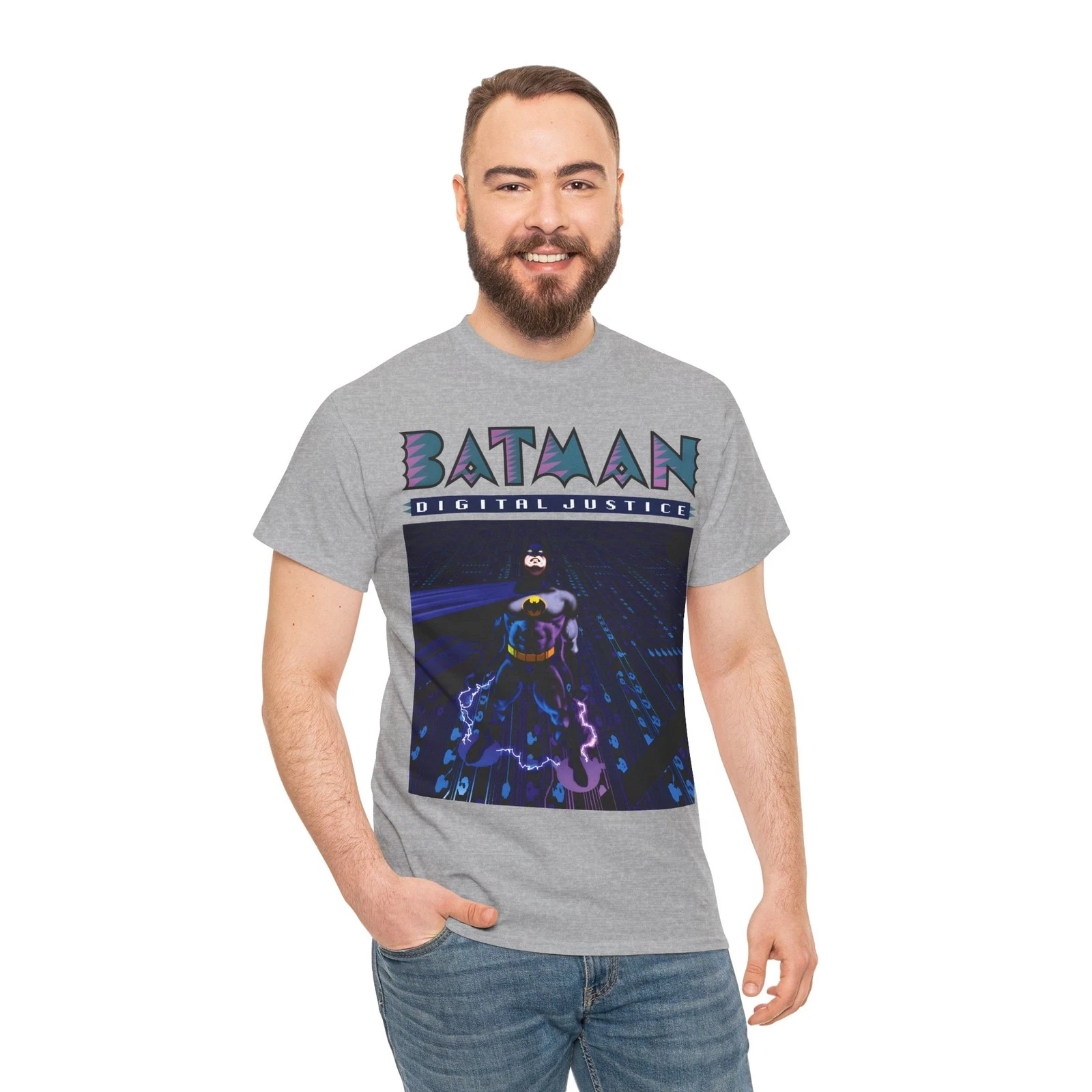 Batman Digital Justice T-Shirt - Pepe Moreno Computer Art - DC Comics