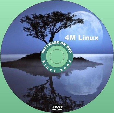 Latest New Release 4M Linux Workstation OS Operating System for PC on DVD
