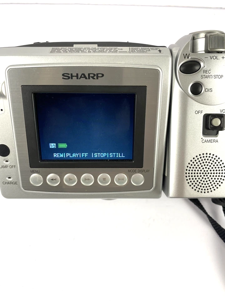 Sharp VL-H860U Viewcam Camcorder VCR Camera Needs Battery READ AS IS FOR PARTS - Image 2 of 4