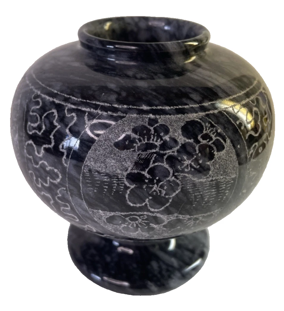大理石花瓶印第安纳收藏花瓶| eBay
