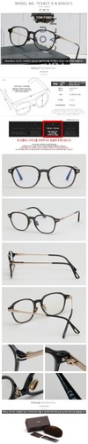Tom Ford Blue Light Blocking Glasses Frame TF5927DB Black Transparent Horn Rim - Picture 5 of 6