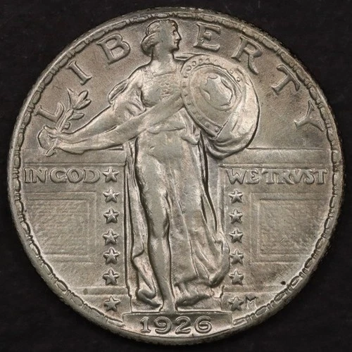 1926 25C Standing Liberty Quarter - AU