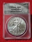 2015 American Silver Eagle ASE DOLLAR ANACS MS 69                    #T2634