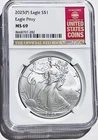 2025 (P) American Silver Eagle Privy Mark 💥 NGC MS 69 - Official Red Book Label