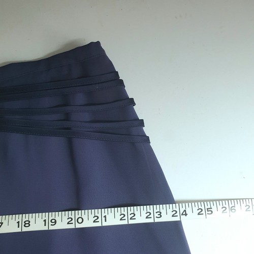 Chesca Blue Wide Leg Trousers Size 22 Occasion Belted Sash Detail - Picture 19 of 23