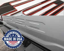 COMPATIBLE WITH 2021 22 23 24 25 DOMED RAISED BLACK RED OUTLINE TAILGATE LETTERS