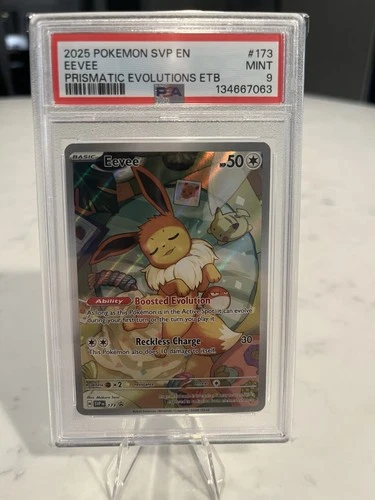 PSA 9 Eevee SVP EN 173 Black Star Promo Pokémon 2025