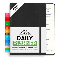 Daily Planner 2025 (5" x 8") - The Ultimate Daily Workflow Planner with Hourl...