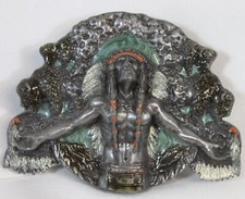 Vtg Bergamot Siskiyou Arroyo Belt Buckle American Indian Appaloosa BD1 Western