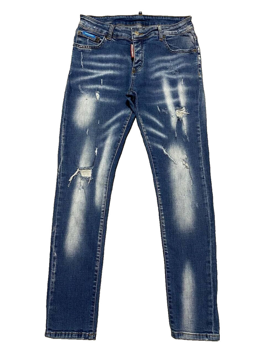 DSQUARED2 MENS SKATER JEANS SLIM FIT VINTAGE MADE IN ITALY DSQUARED2 MENS SKATER JEANS SLIM FIT VINTAGE MADE IN ITALY