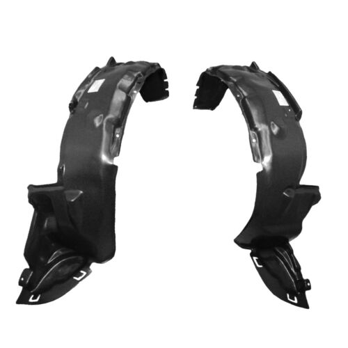 Driver & Passenger Side Fender Liner Set w/ Clips For 1992-1995 Honda Civic - Picture 2 of 12