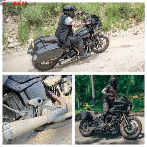 2-into-1 Exhaust For Harley Low Rider FXLR FXLRS/ST Street Bob FXBB FXBBS 18-24 - Picture 2 of 11