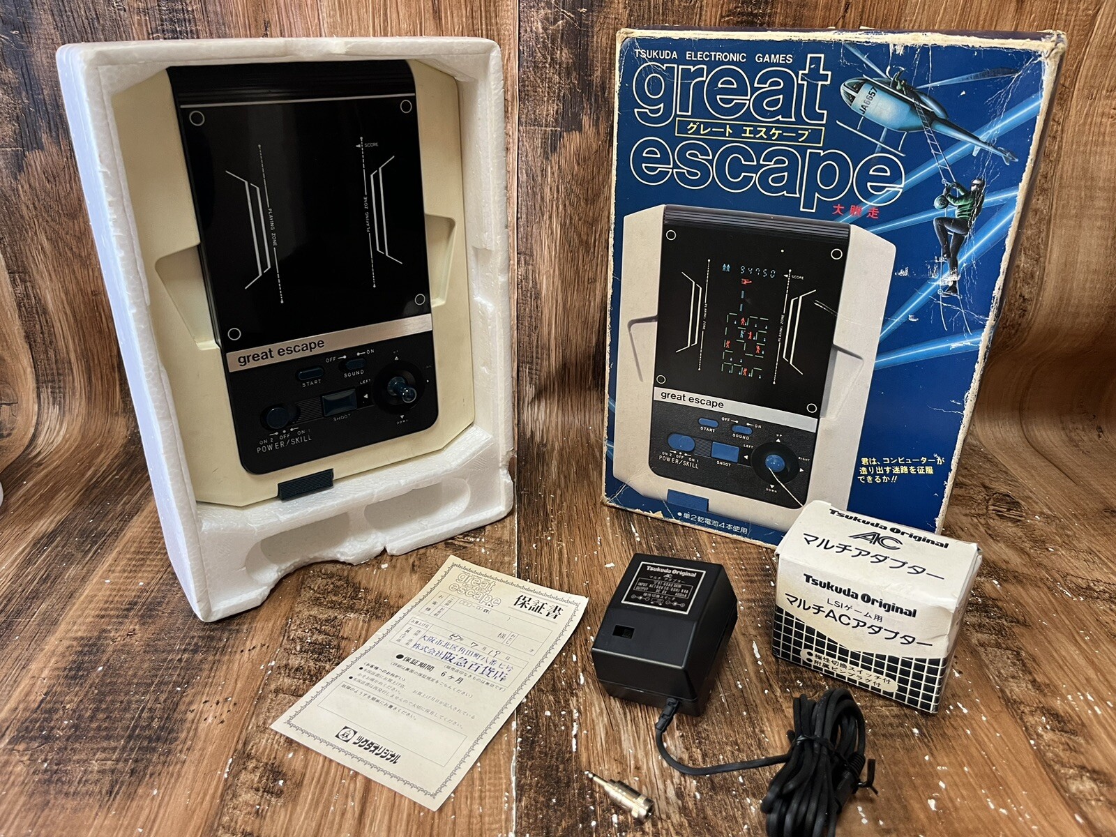 Great Escape with AC adaptor Tsukuda Original LSI LCD Rare