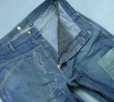 Rare Marithe Francois Girbaud INSIDE Jeans Men 40 Baggy Loose Graphic Prt Vtg90s