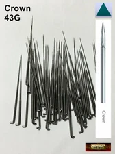 M00914x50 MOREZMORE Bulk 50 Felting Needles 43G EXTRA FINE CROWN for Dry Felting