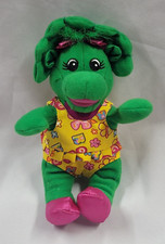 Golden Bear Co Lyons Barney Baby Bop Dinosaur Stuffed Plush Beanbag 2002 7"
