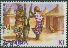 Zambia 1981 SG350 K1 Women Pounding Maize FU