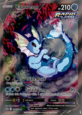 Vaporeon V | SWSH Black Star Promo 181 | Mint | Full Art | Pokemon