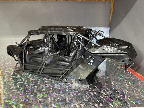 Arrma FIRETEAM 6s BLX Roll Cage Body Panels Shell Cover Black Camo NEW - Picture 3 of 6