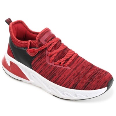 Vance Co Men's.Gibbs Knit Athleisure Sneaker Red 12